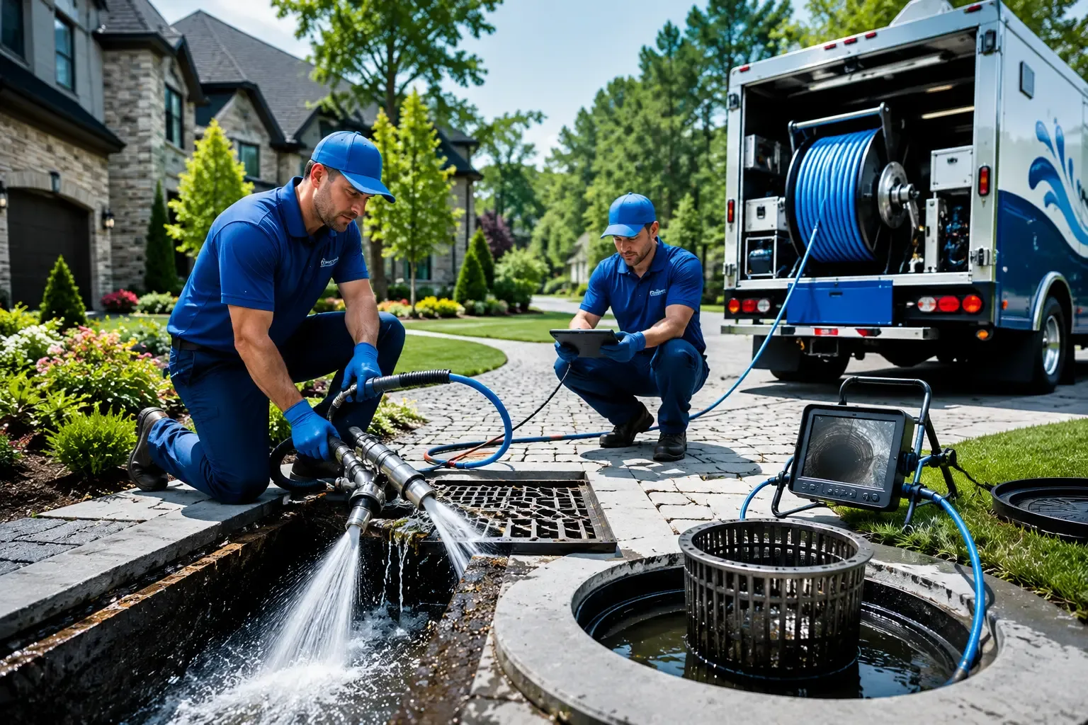 Local outdoor drain cleaning professionals in Charlotte, VT